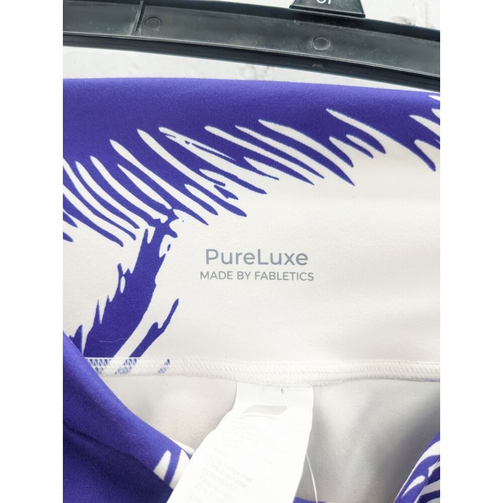 High Waisted Pure Luxe 7/8‎ Leggings Abstract Print Workout Athletic Yoga Size M - Picture 4 of 11